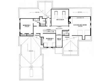 2nd Floor Plan, 063H-0097