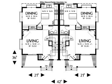 1st Floor Plan, 034M-0014