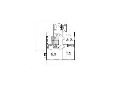 2nd Floor Plan, 030H-0028