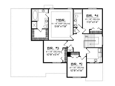 2nd Floor Plan, 020H-0261