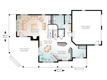 1st Floor Plan, 027H-0199