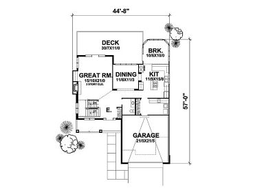 1st Floor Plan, 016H-0042
