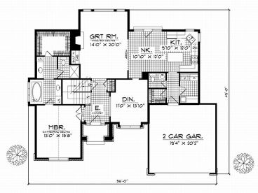 1st Floor Plan, 020H-0050