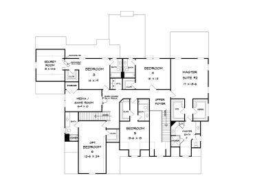 2nd Floor Plan, 019H-0155