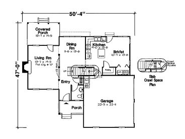 1st Floor Plan, 047H-0020