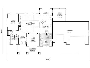 1st Floor Plan, 023H-0077