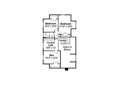 2nd Floor Plan, 051H-0167