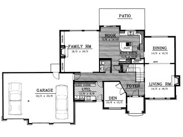 1st Floor Plan, 026H-0077