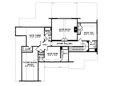 2nd Floor Plan, 029H-0034