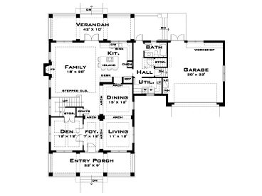 1st Floor Plan, 052H-0010