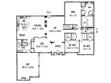 1st Floor Plan, 061H-0127