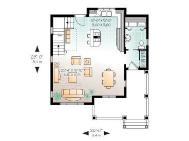 1st Floor Plan, 027H-0189