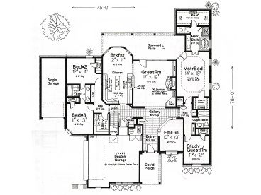 1st Floor Plan, 002H-0031