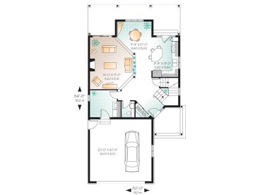 1st Floor Plan, 027H-0057