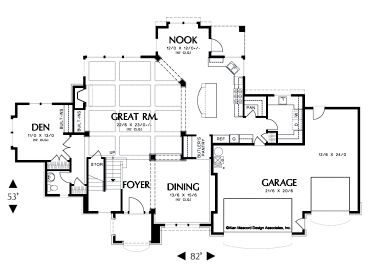 1st Floor Plan, 034H-0125