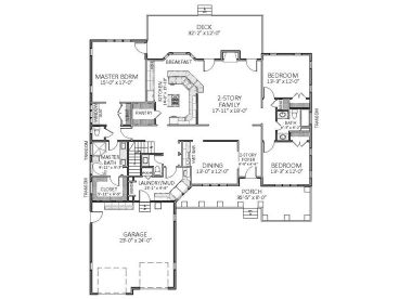 1st Floor Plan, 067H-0024