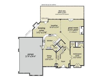 1st Floor Plan, 053H-0057