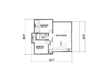 2nd Floor Plan, 058H-0024