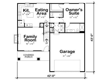 1st Floor Plan, 031H-0442