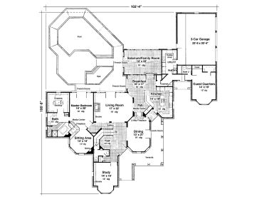 1st Floor Plan, 054H-0029