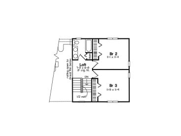 2nd Floor Plan, 047H-0022