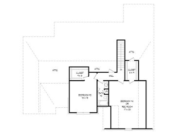 2nd Floor Plan, 062H-0008