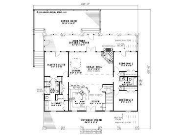 1st Floor Plan, 025H-0189