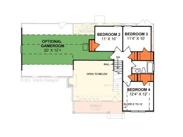 2nd Floor Plan, 059H-0052