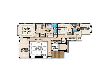 2nd Floor Plan, 040H-0100