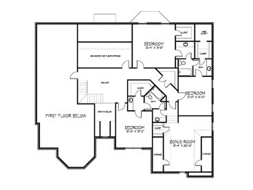 2nd Floor Plan, 058H-0103