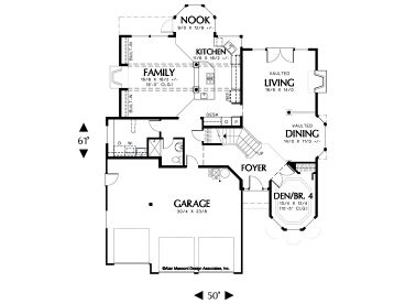 1st Floor Plan, 034H-0112