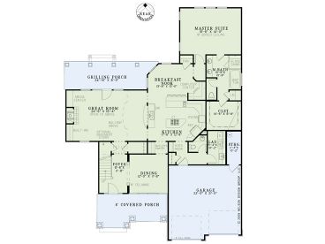 1st Floor Plan, 025H-0254