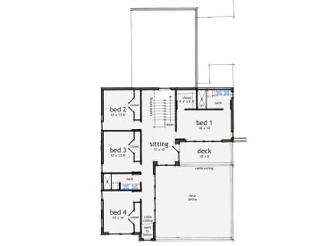 2nd Floor Plan, 052H-0055