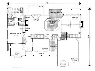 1st Floor Plan, 007H-0113