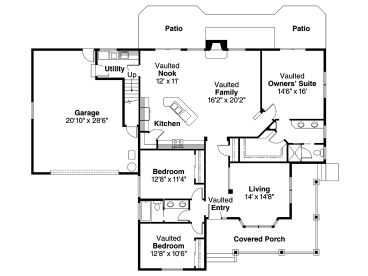 1st Floor Plan, 051H-0024