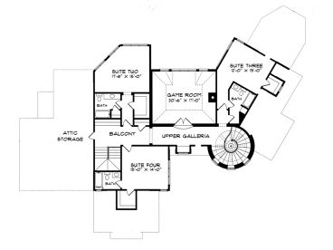 2nd Floor Plan, 029H-0063