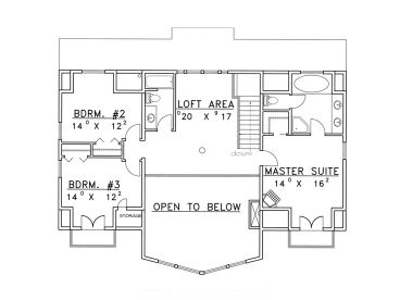 2nd Floor Plan, 012H-0059
