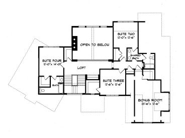 2nd Floor Plan, 029H-0041