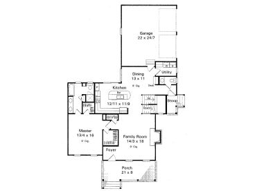 1st Floor Plan, 030H-0056