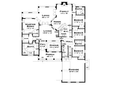 1st Floor Plan, 052H-0099