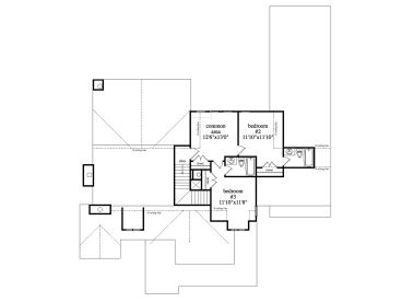 2nd Floor Plan, 053H-0076