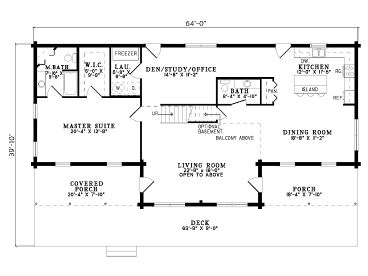1st Floor Plan, 025L-0037
