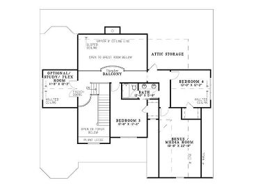 2nd Floor Plan, 025H-0139