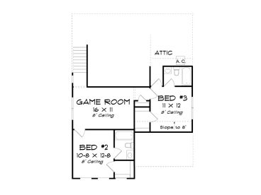 2nd Floor Plan, 059H-0234