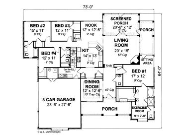 1st Floor Plan, 059H-0109