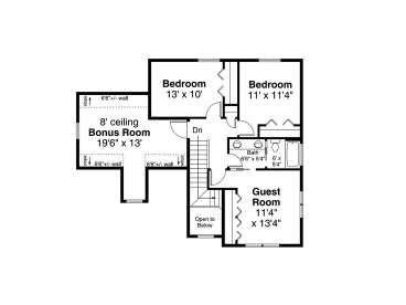 2nd Floor Plan, 051H-0346