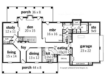 1st Floor Plan, 021H-0172