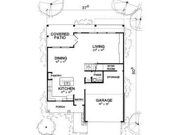 1st Floor Plan, 036H-0048