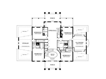 2nd Floor Plan, 063H-0151