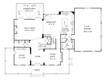 1st Floor Plan, 019H-0183